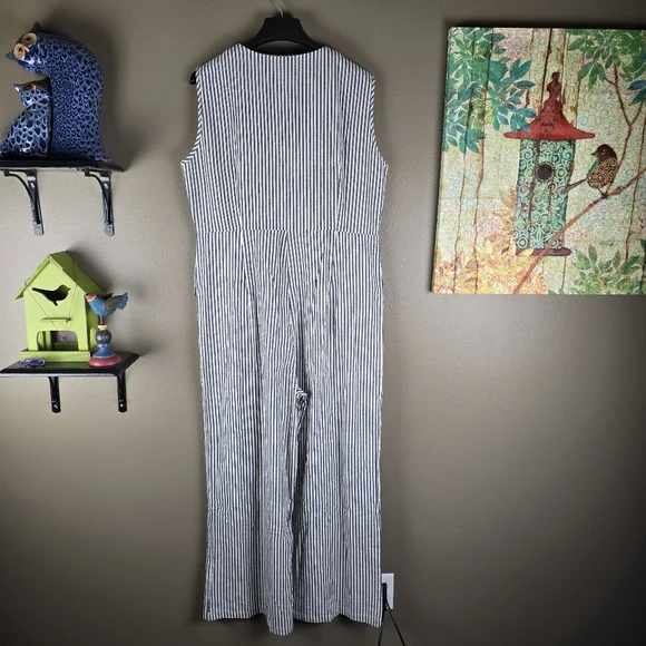 Boutique Striped Jumpsuit XL - Picture 2 of 11